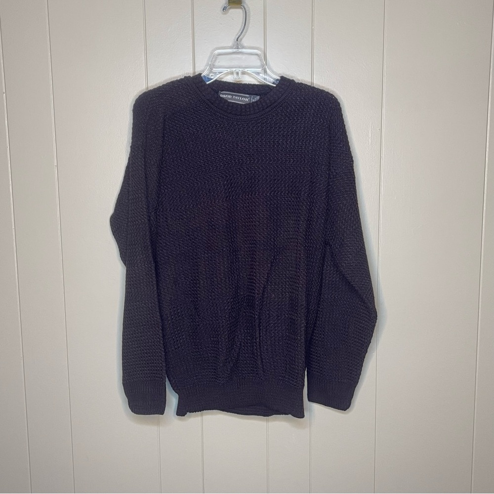 David Taylor Vintage maroon crewneck sweater size medium